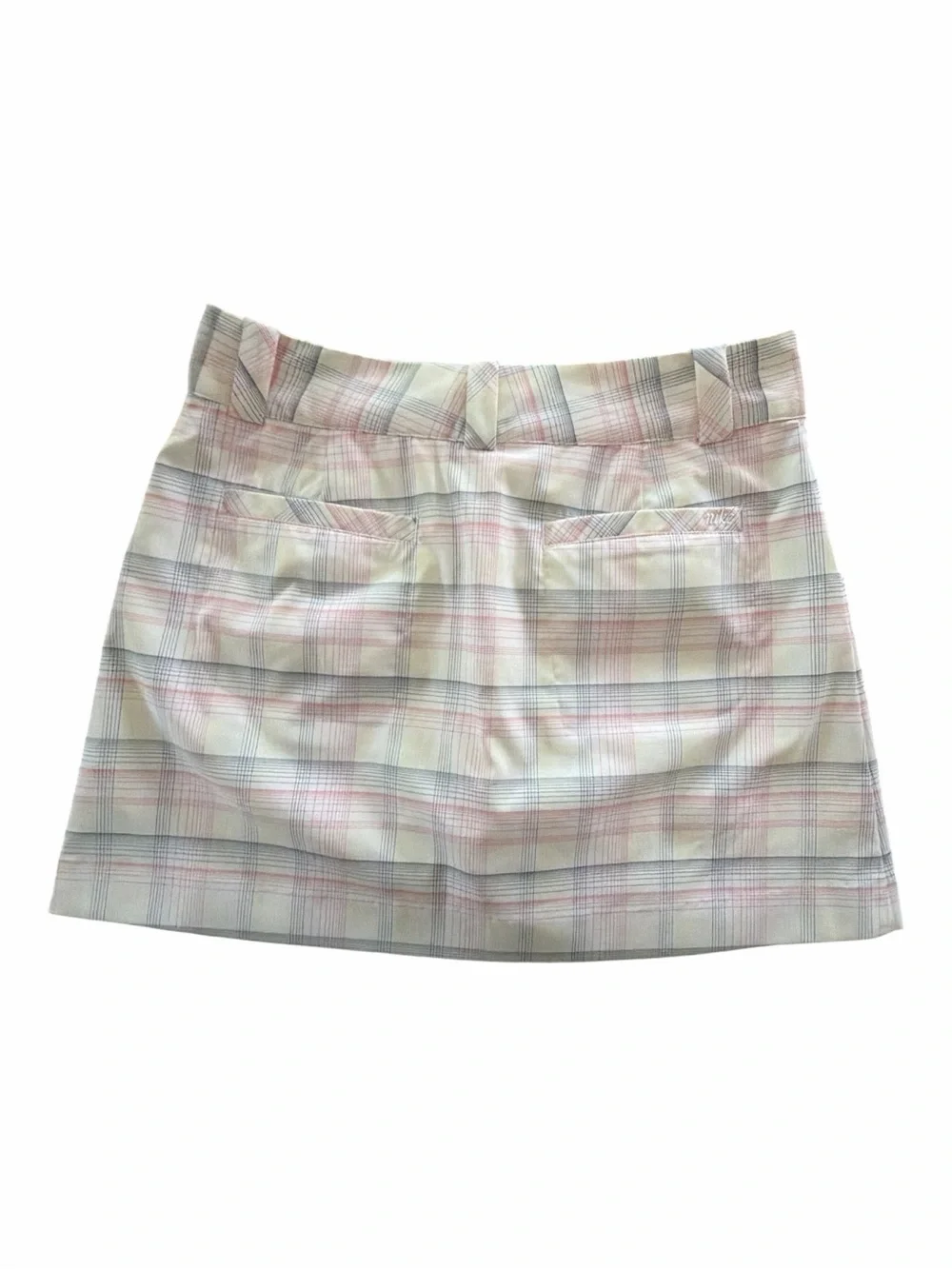 Nike Golf Dri-FIT Pastel Plaid Stretch Athletic Skort Skirt Size 4
